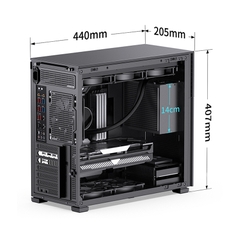 VỎ CASE JONSBO D41 STD BLACK (MID TOWER/MÀU ĐEN)