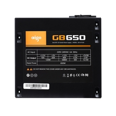 NGUỒN MÁY TÍNH AIGO GB650 - 650W (80 PLUS BRONZE/MÀU ĐEN)