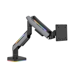 GIÁ ĐỠ MÀN HÌNH HUMAN MOTION T9 PRO II LED RGB MÀU XÁM (23-43 INCH)