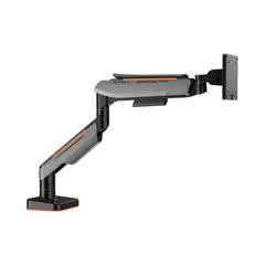 GIÁ ĐỠ MÀN HÌNH HUMAN MOTION T9 PRO II LED RGB MÀU XÁM (23-43 INCH)