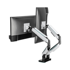 GIÁ ĐỠ 2 MÀN HÌNH HUMAN MOTION T9 PRO II DUAL MÀU TRẮNG (23-43 INCH)
