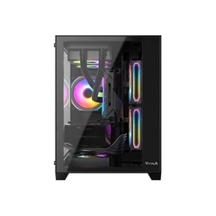 VỎ CASE VITRA CRYSTAL S1 LITE BLACK(MATX/RAD 240)