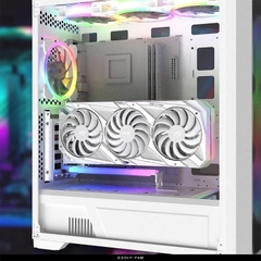 BỘ DỰNG DỌC VGA KÈM RISER EZDIY ARGB VERTICAL GPU MOUNT WITH PCIE4.0 RISER CABLE - WHITE
