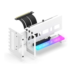BỘ DỰNG DỌC VGA KÈM RISER EZDIY ARGB VERTICAL GPU MOUNT WITH PCIE4.0 RISER CABLE - WHITE