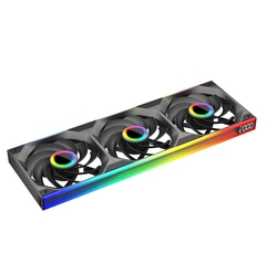 Quạt Tản Nhiệt JUNGLE LEOPARD STARLINK INFINITE MIRROR BLACK ARGB REVERSE (MÀU ĐEN/ LED ARGB/ LIỀN KHỐI/ CÁNH NGƯỢC)