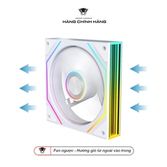 QUẠT TẢN NHIỆT JUNGLE LEOPARD PRISM 4RS ULTRA - WHITE (LED VÔ CỰC/ MÀU TRẮNG)