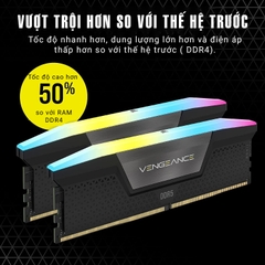 Ram Desktop Corsair Vengeance RGB Heatspreader (CMH32GX5M2B5600C40K) 32GB (2x16GB) DDR5 5600MHz