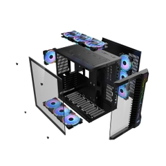 Vỏ máy tính (Case) MIK LV07 - BLACK (Hỗ trợ Main iTX, mATX, ATX)