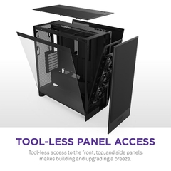 Vỏ máy tính NZXT H7 2024 FLOW BLACK (MÀU ĐEN/ ATX/ MID TOWER/3 FAN ĐEN)