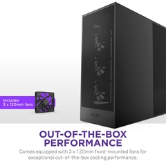 Vỏ máy tính NZXT H7 2024 FLOW BLACK (MÀU ĐEN/ ATX/ MID TOWER/3 FAN ĐEN)