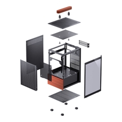 VỎ CASE JONSBO T6 BLACK (ITX/ MINI TOWER/ MÀU ĐEN)