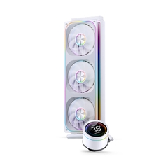 Tản nhiệt nước AIO JONSBO TH-360 ARGB WHITE (MÀU TRẮNG/LCD hiển thị nhiệt độ)