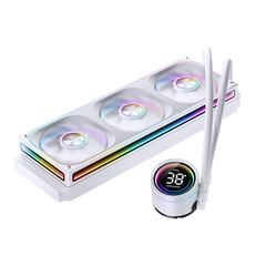 Tản nhiệt nước AIO JONSBO TH-360 ARGB WHITE (MÀU TRẮNG/LCD hiển thị nhiệt độ)