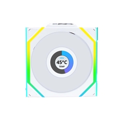 QUẠT TẢN NHIỆT LIAN LI UNI FAN SL WIRELESS LCD 120 WHITE (BỘ 3 CÁI/ MÀU TRẮNG)