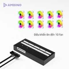 HUB FAN Ambino (10 cổng Quạt 6 pin)