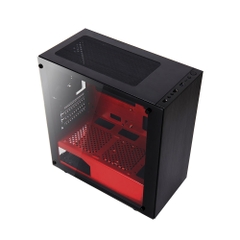 Vỏ máy tính (Case) MIK Nexus M - Black/Red (Hỗ trợ Main ITX, mATX)