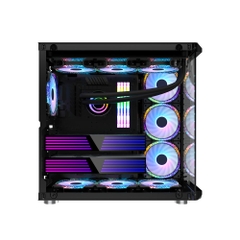 Vỏ máy tính (Case) MIK LV07 - BLACK (Hỗ trợ Main iTX, mATX, ATX)