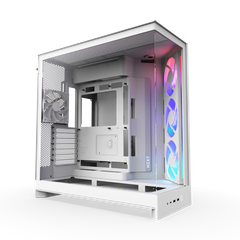 Vỏ Case NZXT H9 FLOW RGB 2025 WHITE (MÀU TRẮNG/ MID TOWER/ 1 FAN F120Q/ 1 FAN F420 CORE RGB)