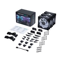 Quạt tản nhiệt PHANTEKS D30 120 REVERSED BLACK - TRIPLE PACK (MÀU ĐEN/ BỘ 3 QUẠT/ CÁNH NGƯỢC)