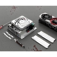 Quạt tản nhiệt ID-COOLING NO-12015-XT-ARGB SNOW (MÀU TRẮNG/ 120MM/ MỎNG 15MM/ LED ARGB)