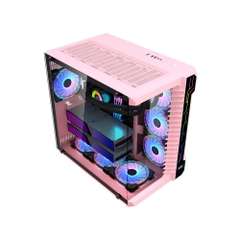 Vỏ máy tính (Case) MIK LV07 - PINK (Hỗ trợ Main iTX, mATX, ATX)