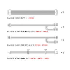 Nguồn máy tính METALFISH FLEX 1U 500W (Full Modular)