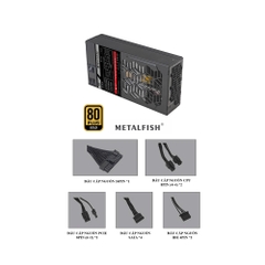 NGUỒN MÁY TÍNH METALFISH FLEX 650M (600W/ FULL MODULAR/ 80 PLUS GOLD)
