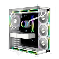 Quạt tản nhiệt VÔ CỰC 6RS CD WHITE (MÀU TRẮNG/ LED VÔ CỰC/ TÂM CD)