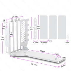 GIÁ DỰNG VGA VK03 WHITE (MÀU TRẮNG/ KHÔNG KÈM RISER)