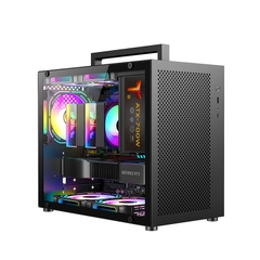 VỎ CASE MÁY TÍNH METALFISH S5 PRO BLACK (M-ATX/ MÀU ĐEN)