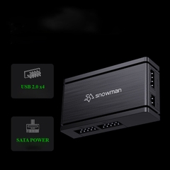 HUB CHIA CỔNG USB 2.0 SNOWMAN 9PIN 1 RA 4 (SATA POWER)