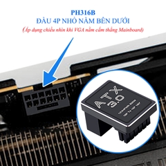 Đảo góc 180 độ chuẩn 12VHPWR PCI-E 5.0 cho VGA 4090/4080/4070Ti