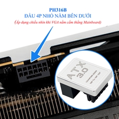 Đảo góc 180 độ chuẩn 12VHPWR PCI-E 5.0 cho VGA 4090/4080/4070Ti