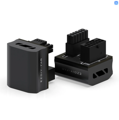 Đầu đảo góc nguồn EZDIY-FAB SHIELD 12VHPWR 600W GPU POWER ADAPTER 180 Degrees BLACK (MÀU ĐEN)