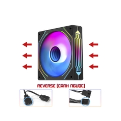 Quạt tản nhiệt SEGOTEP HB-12 INFINITY ARGB - BLACK (120MM/ARGB/PWM)HB