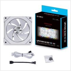 Quạt tản nhiệt UNI FAN SL120 V2 WHITE (MÀU TRẮNG/ QUẠT LẺ)
