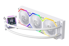 Tản nhiệt nước JUNGLE LEOPARD ASTROSHEL 360 ARGB DIGITAL LCD - WHITE (MÀU TRẮNG, MÀN LCD)