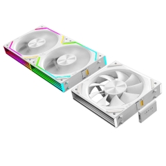 Bộ 3 Quạt tản nhiệt Jungle Leopard Interstellar V2 RS White (Màu trắng/ LED ARGB/ Ghép nối)