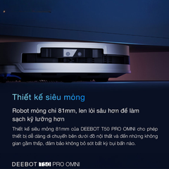 Robot hút bụi Ecovacs T50 Pro Omni – Phiên bản tự động cấp xả nước - Bản Quốc Tế