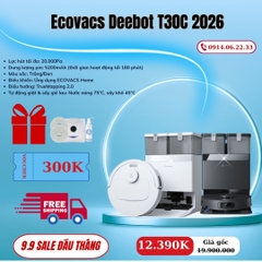 Robot hút bụi lau nhà Ecovacs Deebot T30C 2026 - Bản Quốc Tế