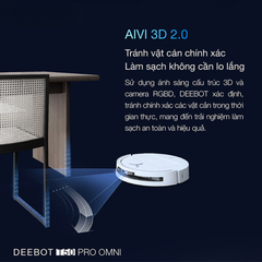 Robot hút bụi Ecovacs T50 Pro Omni – Phiên bản tự động cấp xả nước - Bản Quốc Tế