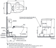 Bồn cầu 2 khối TOTO CS986GT3