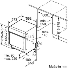 Máy rửa chén bát bán âm Bosch 60CM -SMI4HCS48E Series 4