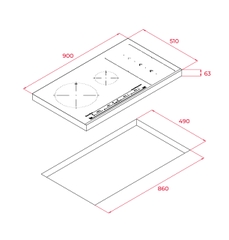 Bếp từ cảm ứng dạng trượt IZS 96600