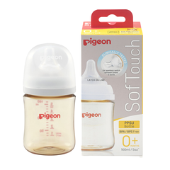 Bình Sữa Pigeon Soft Touch PPSU Plus thế hệ III Nội Địa Nhật 160ml