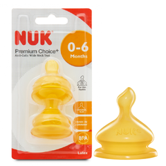 Set 2 Núm Ti NUK Premium Choice+ Cao Su S1– S cho bé từ 0-6 tháng