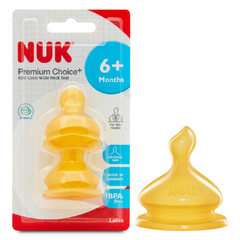 Set 2 Núm Ti NUK Premium Choice+ Cao Su S2– S cho bé từ 6-18 tháng