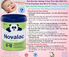 Novalac Allergy Sữa Công Thức Đặc Biệt Cho Trẻ Dị Ứng Đạm Sữa Bò 0-12 Tháng 2026 – Novalac Allergy Không Đạm Sữa Bò Không Lactose An Toàn Tăng Cân Hỗ Trợ Tiêu Hóa Miễn Dịch Chính Hãng Pháp Giá Rẻ Cho Bé Sơ Sinh Suy Dinh Dưỡng