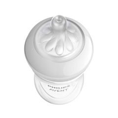 Bình sữa nhựa PP Philips Avent Flamingo cổ rộng mô phỏng tự nhiên 260ml bé từ 1M (SCF627/41)