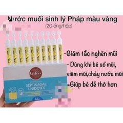 Nước Muối Sinh Lý Gifrer - Physiodose Pháp Tép Hồng/ Vàng Cho Bé Từ Sơ Sinh